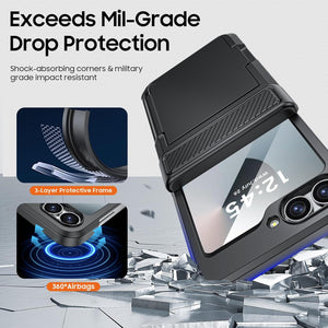 Samsung Galaxy Z Flip 6 Card Holder & Hinge Protection & Screen Protector - Redpepper Cases