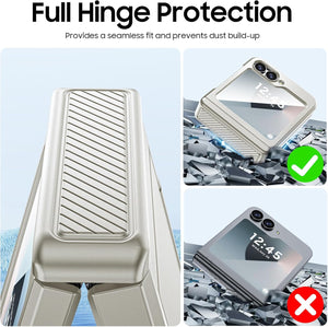 Samsung Galaxy Z Flip 6 Card Holder & Hinge Protection & Screen Protector - Redpepper Cases