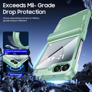 Samsung Galaxy Z Flip 6 Card Holder & Hinge Protection & Screen Protector - Redpepper Cases