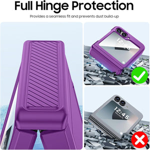 Samsung Galaxy Z Flip 6 Card Holder & Hinge Protection & Screen Protector - Redpepper Cases