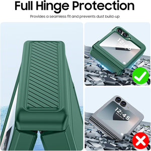 Samsung Galaxy Z Flip 6 Card Holder & Hinge Protection & Screen Protector - Redpepper Cases