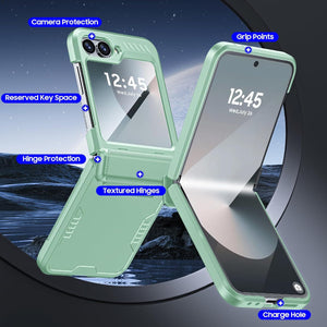 Samsung Galaxy Z Flip 6 Card Holder & Hinge Protection & Screen Protector - Redpepper Cases
