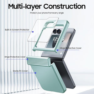 Samsung Galaxy Z Flip 6 Card Holder & Hinge Protection & Screen Protector - Redpepper Cases