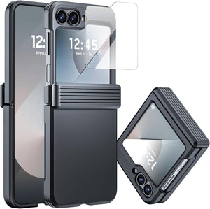 Samsung Galaxy Z Flip 6 Card Holder & Hinge Protection & Screen Protector - Redpepper Cases