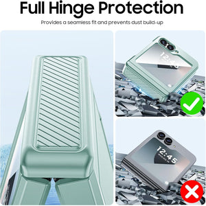Samsung Galaxy Z Flip 6 Card Holder & Hinge Protection & Screen Protector - Redpepper Cases