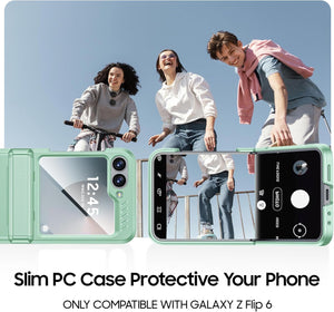 Samsung Galaxy Z Flip 6 Card Holder & Hinge Protection & Screen Protector - Redpepper Cases