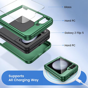 Samsung Galaxy Z Flip 6 Hard PC Ultra - Thin Anti - Scratches Wireless Charging Protective Phone Case - Redpepper Cases