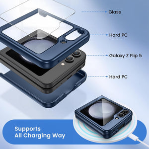 Samsung Galaxy Z Flip 6 Hard PC Ultra - Thin Anti - Scratches Wireless Charging Protective Phone Case - Redpepper Cases