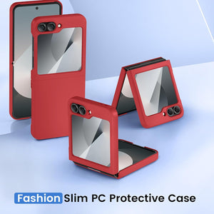 Samsung Galaxy Z Flip 6 Hard PC Ultra - Thin Anti - Scratches Wireless Charging Protective Phone Case - Redpepper Cases