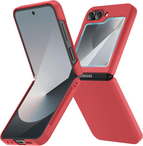 Samsung Galaxy Z Flip 6 Hard PC Ultra - Thin Anti - Scratches Wireless Charging Protective Phone Case - Redpepper Cases