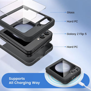 Samsung Galaxy Z Flip 6 Hard PC Ultra - Thin Anti - Scratches Wireless Charging Protective Phone Case - Redpepper Cases