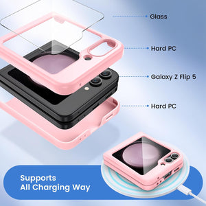 Samsung Galaxy Z Flip 6 Hard PC Ultra - Thin Anti - Scratches Wireless Charging Protective Phone Case - Redpepper Cases