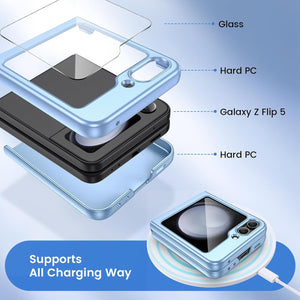 Samsung Galaxy Z Flip 6 Hard PC Ultra - Thin Anti - Scratches Wireless Charging Protective Phone Case - Redpepper Cases