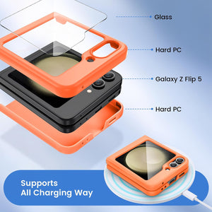 Samsung Galaxy Z Flip 6 Hard PC Ultra - Thin Anti - Scratches Wireless Charging Protective Phone Case - Redpepper Cases