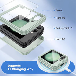 Samsung Galaxy Z Flip 6 Hard PC Ultra - Thin Anti - Scratches Wireless Charging Protective Phone Case - Redpepper Cases