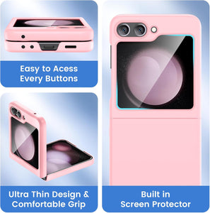 Samsung Galaxy Z Flip 6 Hard PC Ultra - Thin Anti - Scratches Wireless Charging Protective Phone Case - Redpepper Cases
