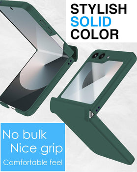 Samsung Galaxy Z Flip 6 Hinge Protection Built - in Screen Protector Wireless Charging Phone Case - Redpepper Cases