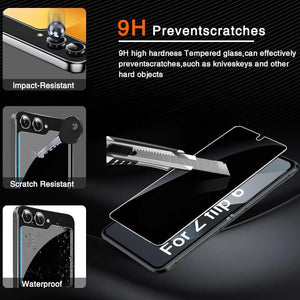 Samsung Galaxy Z Flip 6 Tempered Glass + 2 Pack Camera Lens Protector - Redpepper Cases