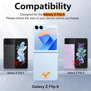 Samsung Galaxy Z Flip 6 Thin Protective Clear Hard PC Phone Case - Redpepper Cases