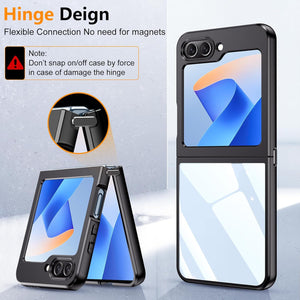 Samsung Galaxy Z Flip 6 Thin Protective Clear Hard PC Phone Case - Redpepper Cases