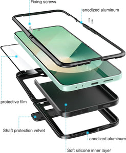 Samsung Z Flip 6 Aluminum Metal Heavy Duty Shockproof Protective Case - Redpepper Cases