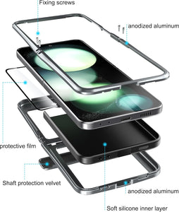 Samsung Z Flip 6 Aluminum Metal Heavy Duty Shockproof Protective Case - Redpepper Cases
