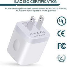 Load image into Gallery viewer, AILKIN USB Charger Wall Plug, Fast Charging Outlet AC Power Adapter Block - Redpepper Cases