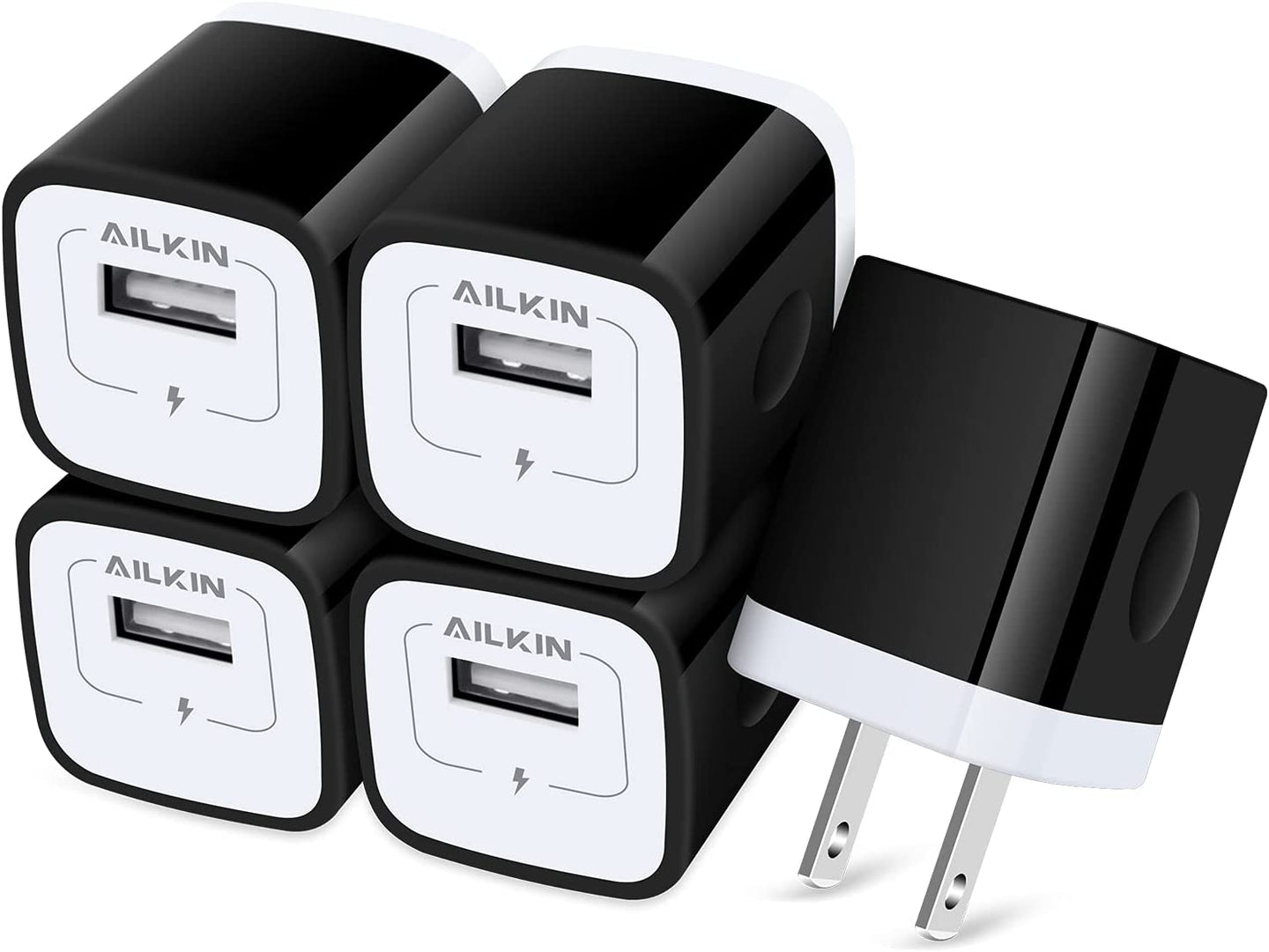 AILKIN USB Charger Wall Plug, Fast Charging Outlet AC Power Adapter Block - Redpepper Cases