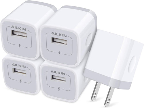 AILKIN USB Charger Wall Plug, Fast Charging Outlet AC Power Adapter Block - Redpepper Cases