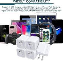 Load image into Gallery viewer, AILKIN USB Charger Wall Plug, Fast Charging Outlet AC Power Adapter Block - Redpepper Cases