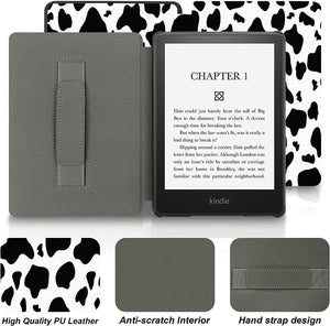 Aippdo Case 6.8” Paperwhite 11th Generation Kindle Paperwhit Black White Cows - Redpepper Cases
