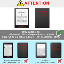 Load image into Gallery viewer, Aippdo Case 6.8” Paperwhite 11th Generation Kindle Paperwhit Black White Cows - Redpepper Cases