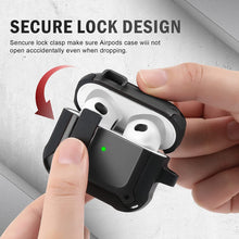Load image into Gallery viewer, Airpod 3rd Generation Case Secure Lock Clip Case Apple AirPod 3 Case -Black - Redpepper Cases