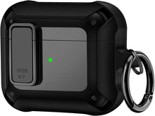 Load image into Gallery viewer, Airpod 3rd Generation Case Secure Lock Clip Case Apple AirPod 3 Case -Black - Redpepper Cases