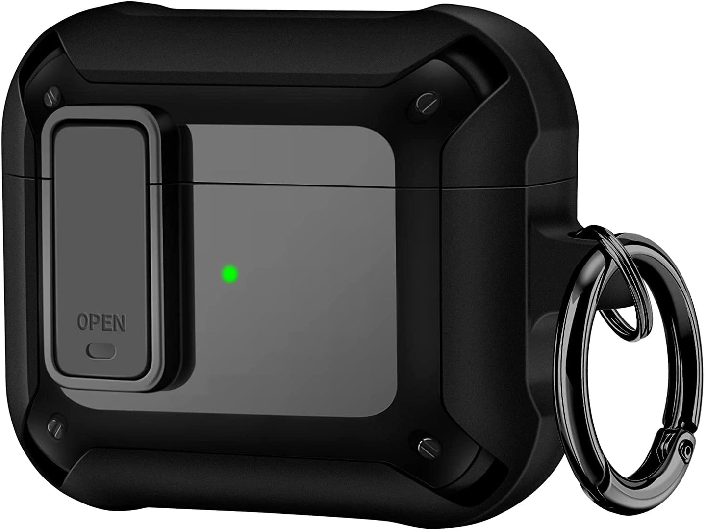 Airpod 3rd Generation Case Secure Lock Clip Case Apple AirPod 3 Case -Black - Redpepper Cases