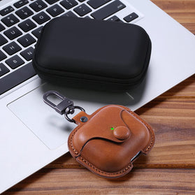 Airpods 3 Case Leather, Maxjoy Airpods 3rd Case Cover - Brown - Redpepper Cases