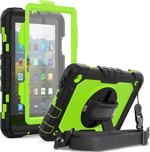 Amazon Fire HD 8 Case Screen Protector Pen Holder Protective Cover - Redpepper Cases