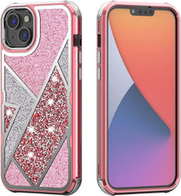 Load image into Gallery viewer, Apple iPhone 13 Pro Max, 6.7 inch, Stylish Cute Triple Layer Proof Case Purple Hibiscus - Redpepper Cases