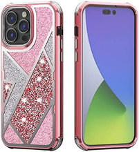 Load image into Gallery viewer, Apple iPhone 13 Pro Max, 6.7 inch, Stylish Cute Triple Layer Proof Case Purple Hibiscus - Redpepper Cases