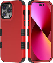 Load image into Gallery viewer, Apple iPhone 13 Pro Max, 6.7 inch, Stylish Cute Triple Layer Proof Case Purple Hibiscus - Redpepper Cases