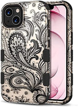 Load image into Gallery viewer, Apple iPhone 13 Pro Max, 6.7 inch, Stylish Cute Triple Layer Proof Case Purple Hibiscus - Redpepper Cases