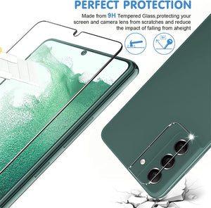Arshek Glass Screen Protector Samsung Galaxy S22 5G, 9H Clear, Case - Redpepper Cases