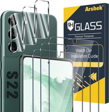 Load image into Gallery viewer, Arshek Glass Screen Protector Samsung Galaxy S22 5G, 9H Clear, Case - Redpepper Cases