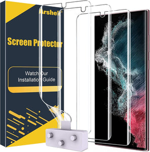 Arshek Glass Screen Protector Samsung Galaxy S22 5G, 9H Clear, Case - Redpepper Cases