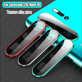 Camera Lens Full Cover Protective Metal Ring Tempered Glass For Samsung Galaxy S10