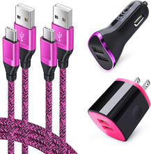 Load image into Gallery viewer, Car Charger Adapter, Wall Plug Charging Cube 2Pcak Type C Charger Samsung Galaxy - Redpepper Cases
