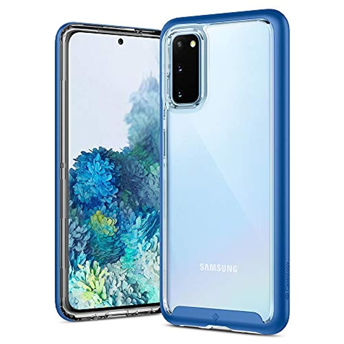 Caseology Skyfall Flex for Samsung Galaxy S20 Case (2020) - Clear and Flexible - Ocean Blue - Redpepper Cases