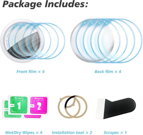 CloudValley Screen Protector for AirTag, Soft TPU AirTag Clear Protective Skin - Redpepper Cases