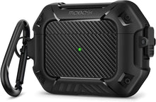 Load image into Gallery viewer, Compatible AirPods Pro Case, Secure Lock Clip Full Body Shockproof - Black - Redpepper Cases