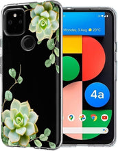 Load image into Gallery viewer, Compatible Google Pixel 4a 5G Clear Pattern Protective Back Cover - Redpepper Cases